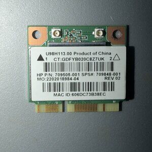 HP Wireless Network Card P/N 709505-001 **Untested**